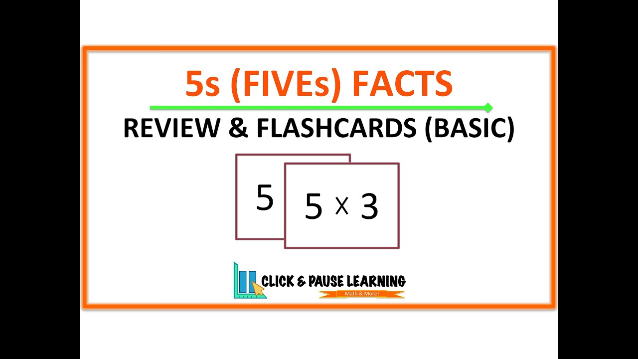 5S Facts Multiplication Review And Flashcards - Youtube