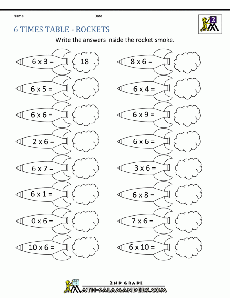 6 Times Table 6 Times Table