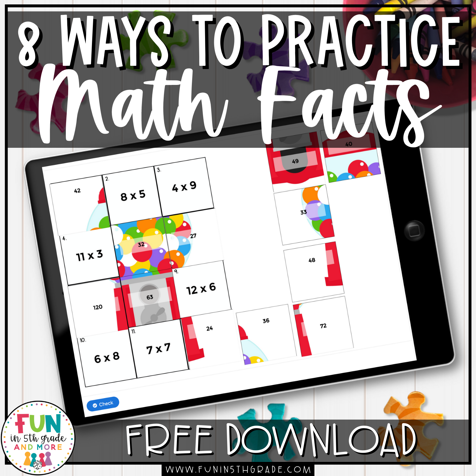 8 Ways To Practice Math Facts | Fun In 5Th Grade