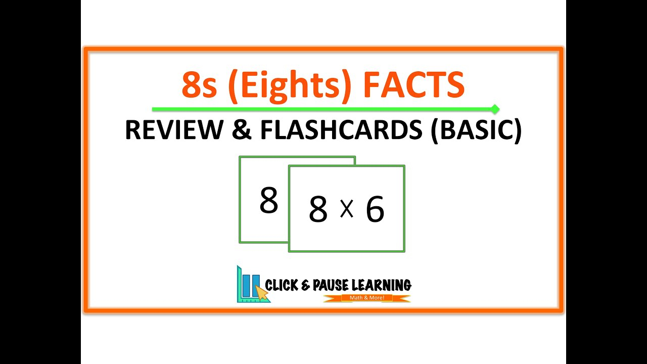 8S Facts Multiplication Review And Flashcards - Youtube