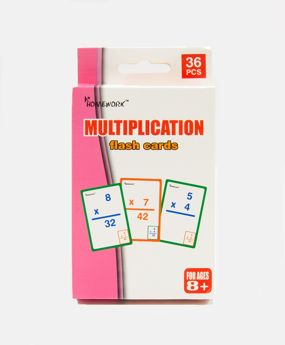 A+ Homework Multiplication Flashcards