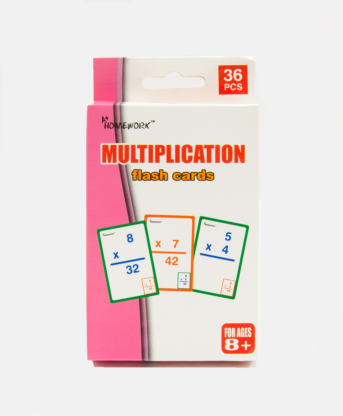 A+ Homework Multiplication Flashcards