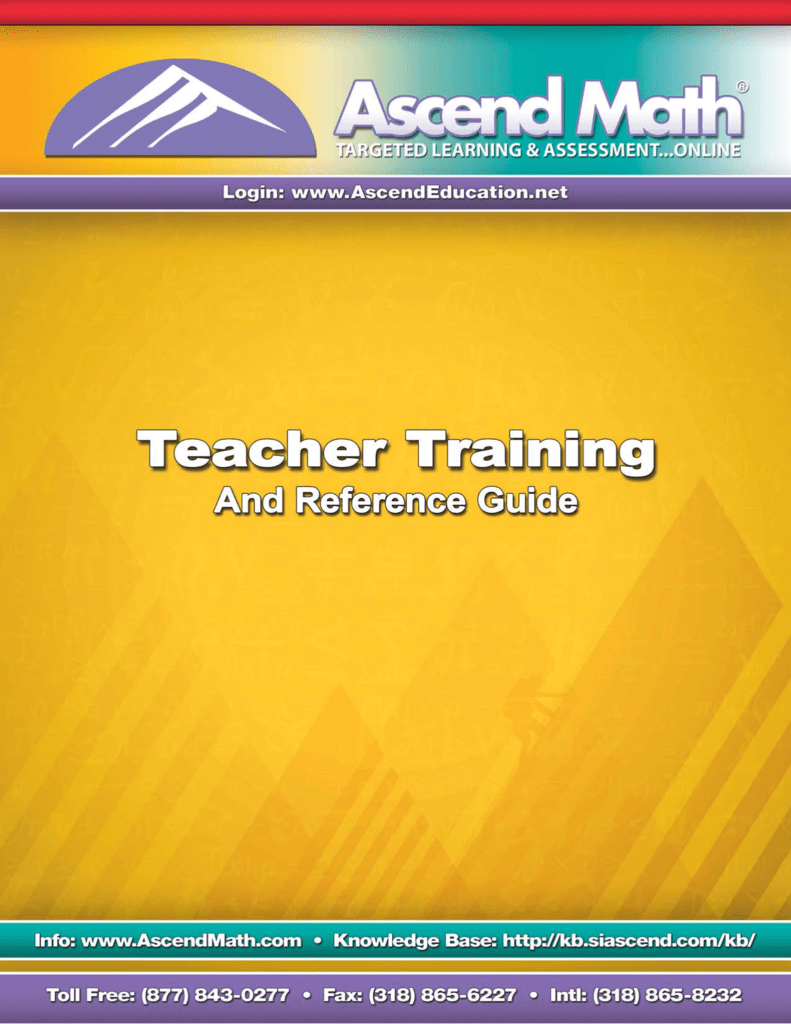 Ascend Teacher Guide Ascend Teacher Guide