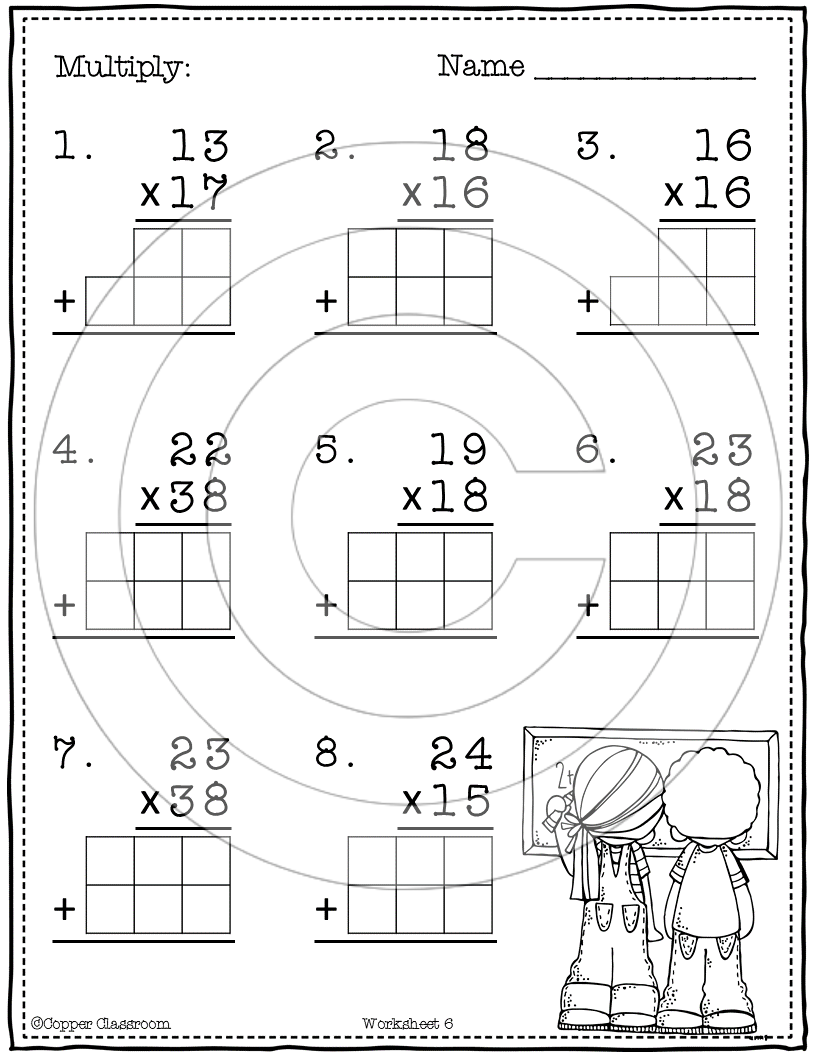 Basic 2-Digit2-Digit Multiplication With Regrouping