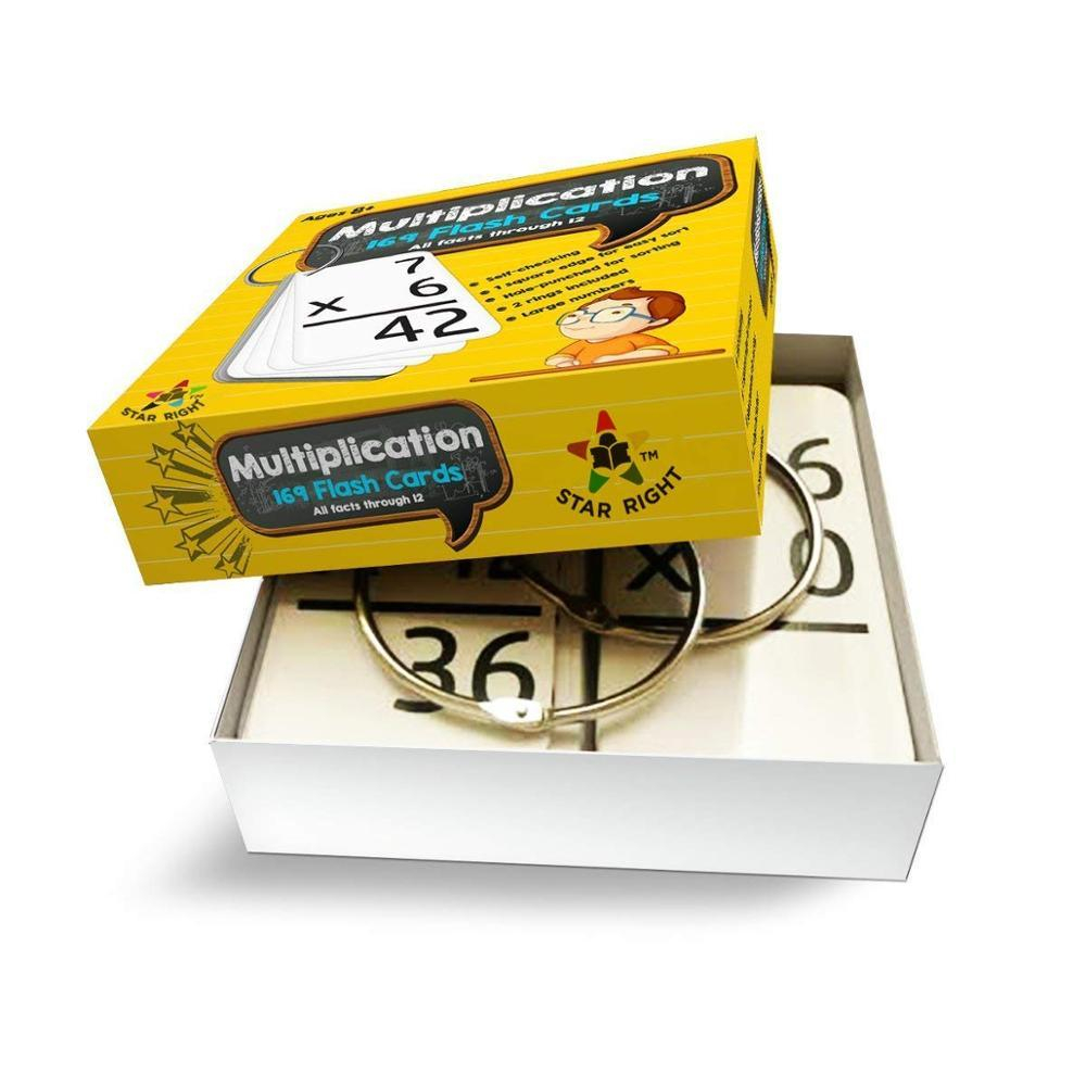 China Star Right Education Multiplication Flash Cards With 2