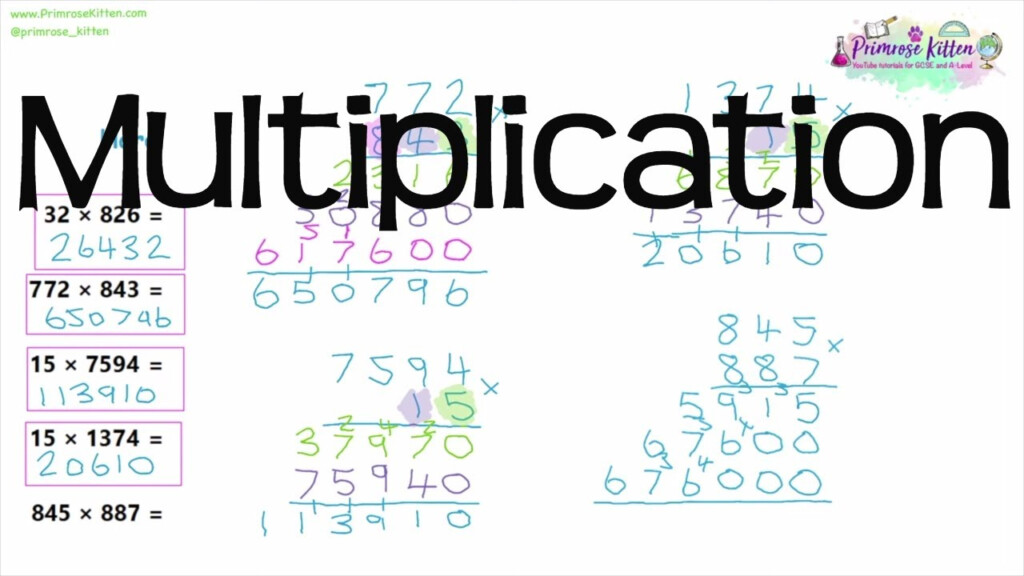 Column Integer Multiplication (Long Multiplication) | Revision For Maths Gcse And Igcse Column Integer Multiplication (Long Multiplication) | Revision For Maths Gcse And Igcse
