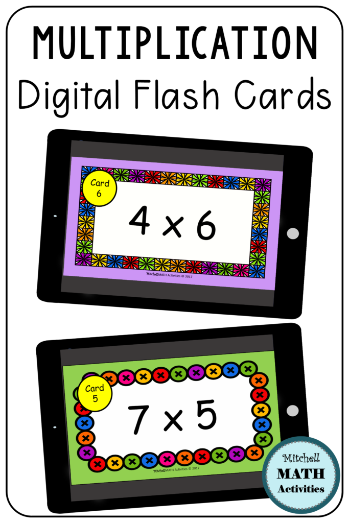 Digital Multiplication Flash Cards Bundle | Distance Digital Multiplication Flash Cards Bundle | Distance
