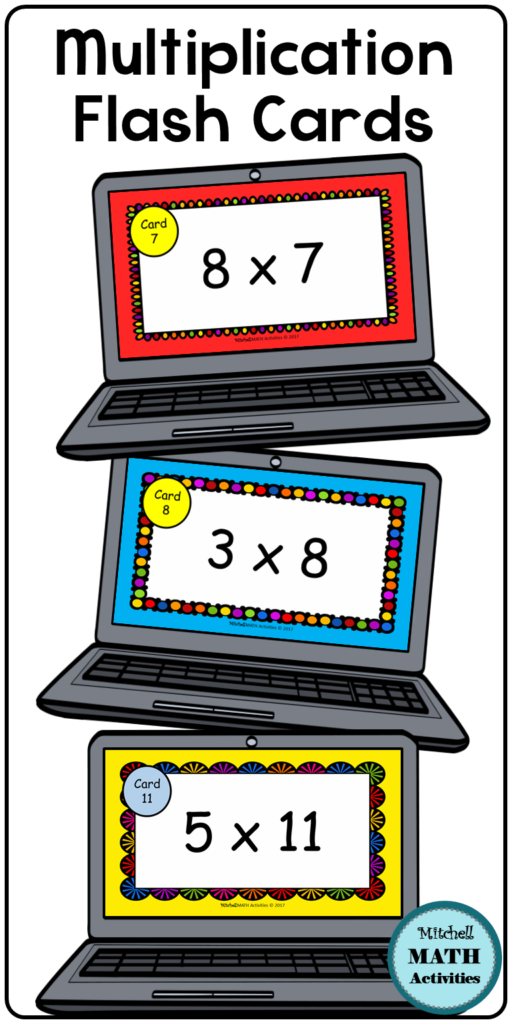 Digital Multiplication Flash Cards Bundle | Distance Digital Multiplication Flash Cards Bundle | Distance