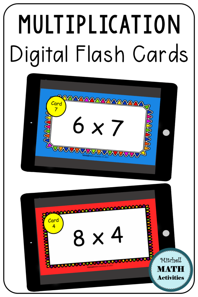 Digital Multiplication Flash Cards Bundle | Distance Digital Multiplication Flash Cards Bundle | Distance