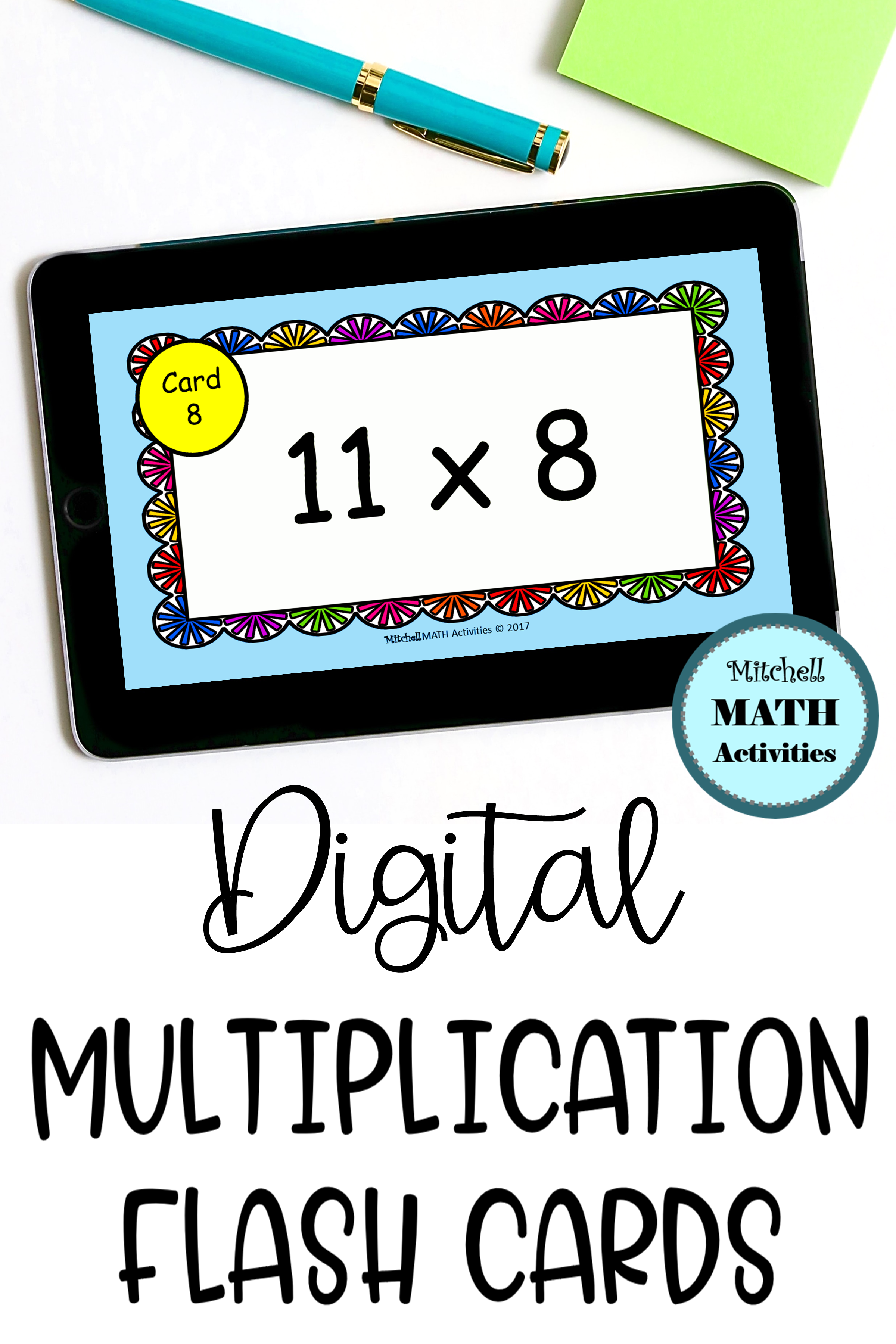 Digital Multiply11 Flash Cards In 2020 | Flashcards