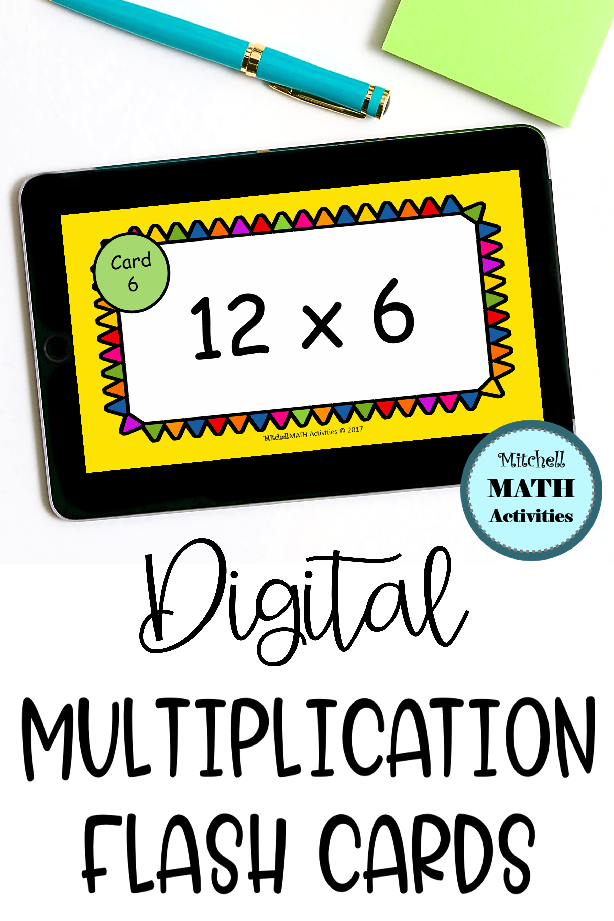 Digital Multiply12 Flash Cards | Distance Learning In