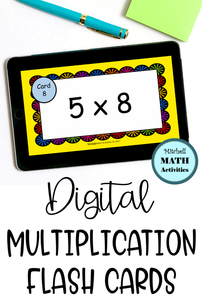 Digital Multiply5 Flash Cards | Distance Learning In