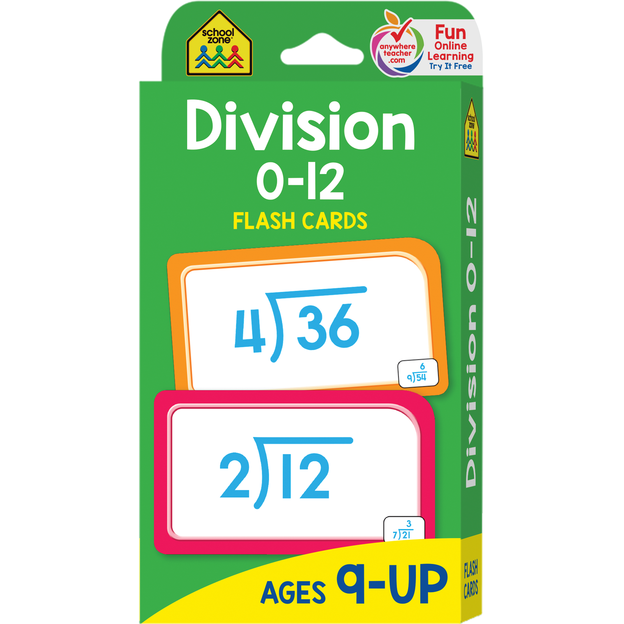 Division 0-12 Flash Cards