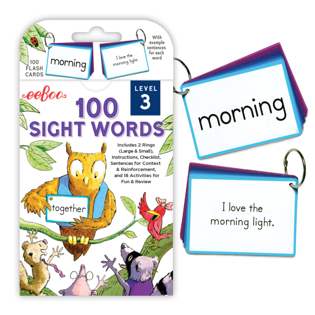 Eeboo 100 Sight Words Level 3 Eeboo 100 Sight Words Level 3