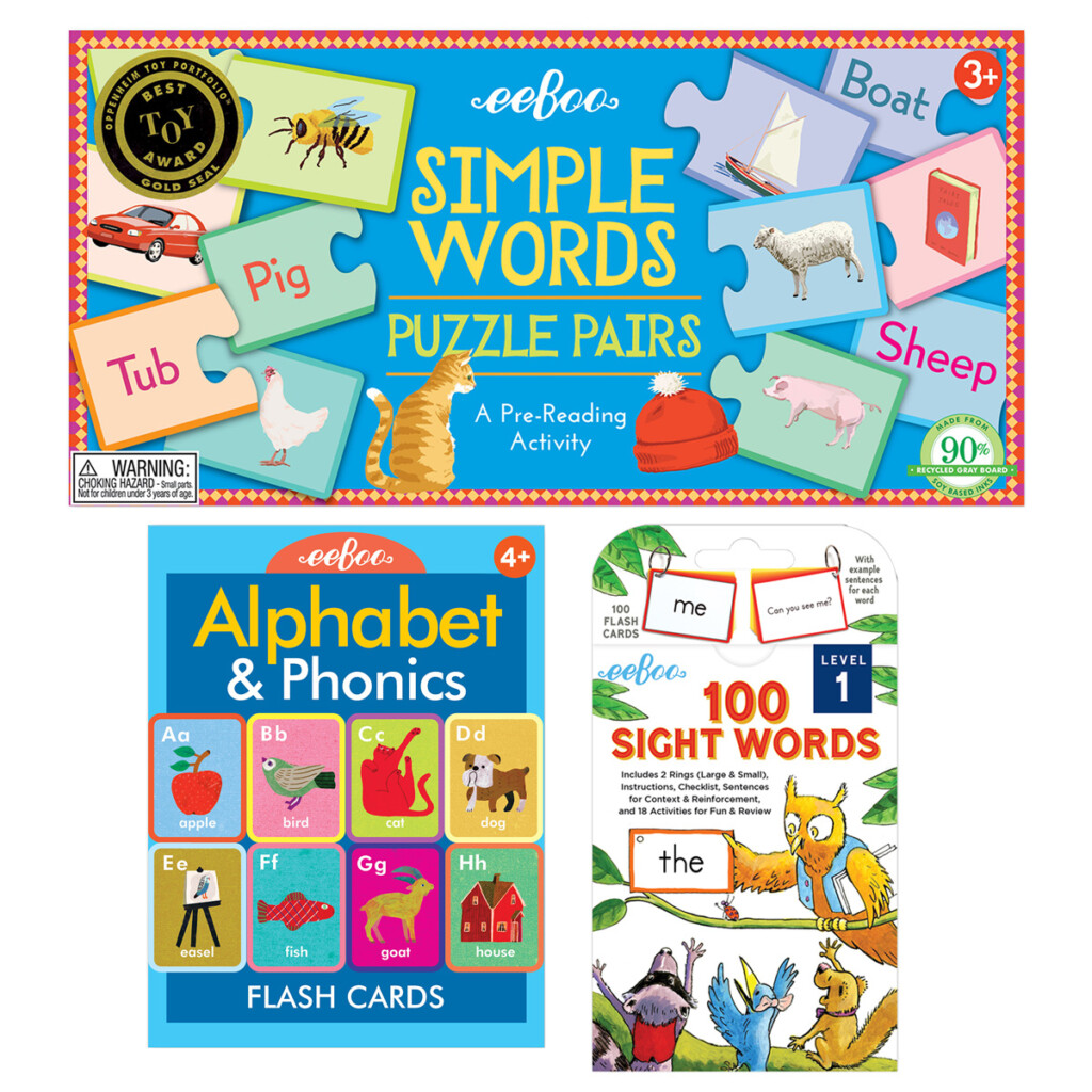 Eeboo Learn To Read Educational Set Eeboo Learn To Read Educational Set