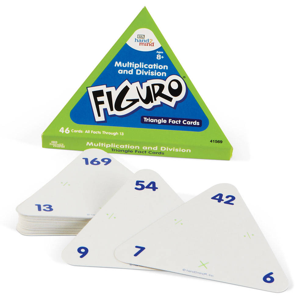 Figuro Fact Family Triangle Cards, Multiplicationdivision Figuro Fact Family Triangle Cards, Multiplicationdivision