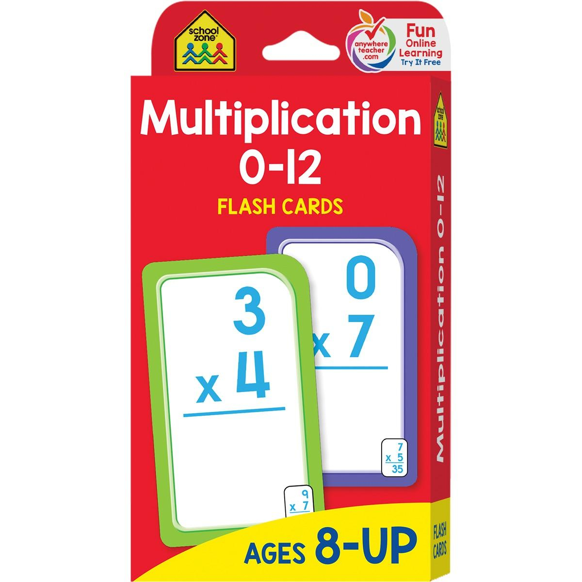 Flash Card: Multiplication 0 -12: Flashcards (Other) - Walmart