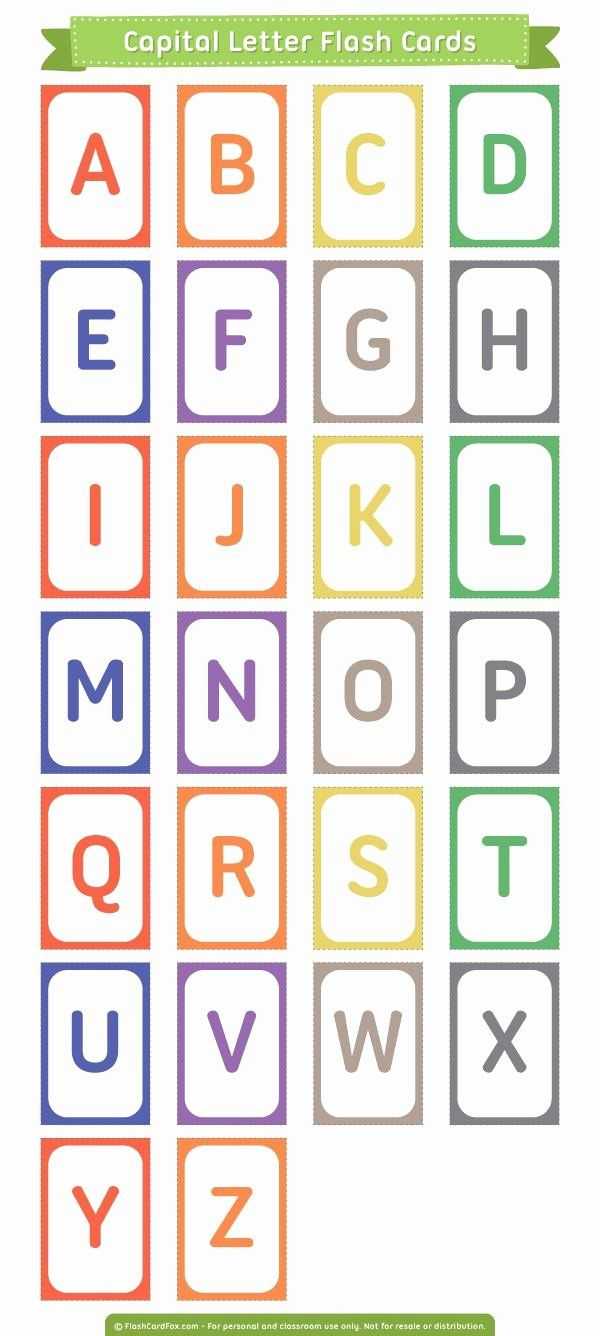 Flash Card Template Pdf Fresh 25 Best Ideas About Alphabet