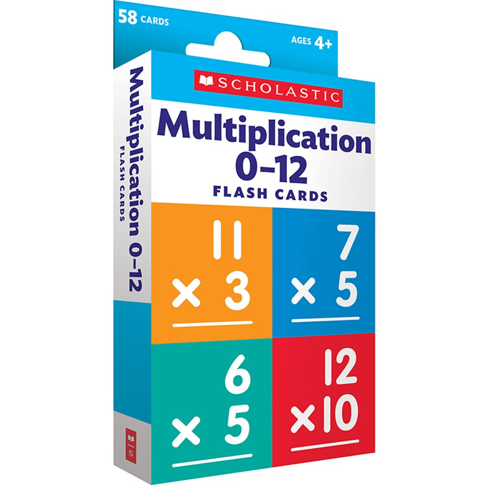 Flash Cards: Multiplication 0   12