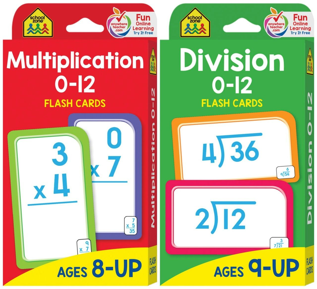 Flash Cards - Multiplication &amp;amp; Division - As Low As $1.43