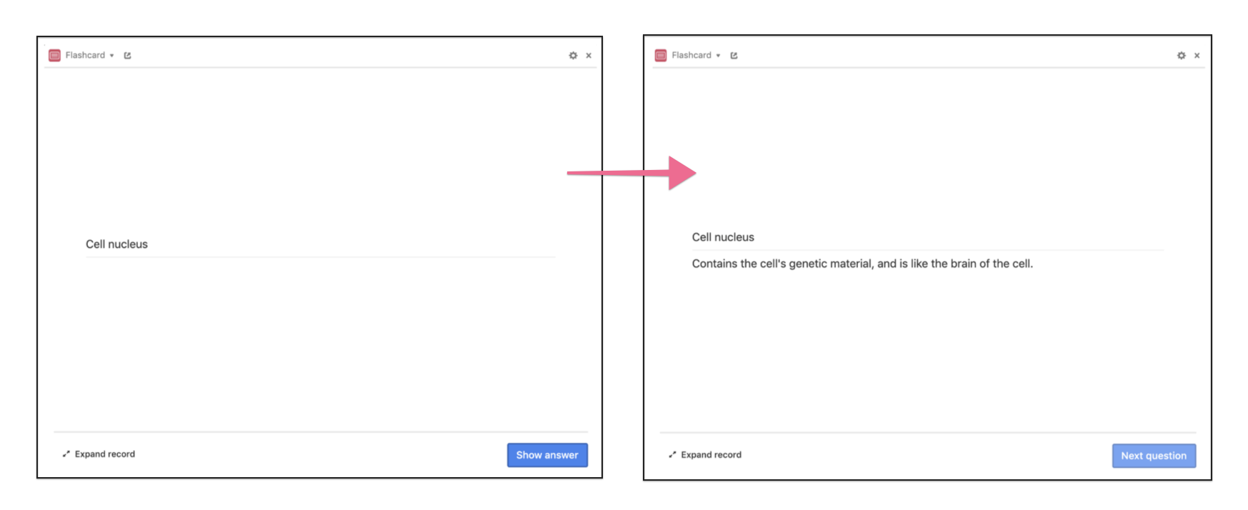 Flashcard App – Airtable - Support