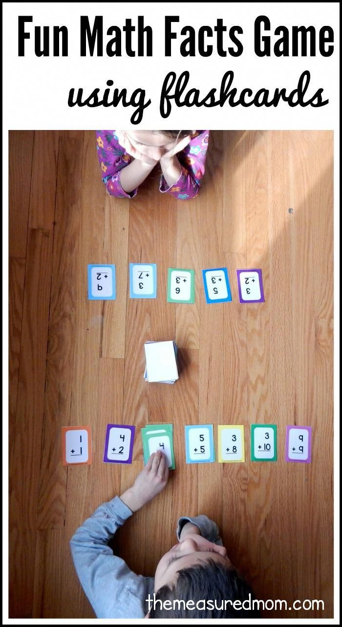 Flashcard Math Facts Game - The Measured Mom | Math Fact