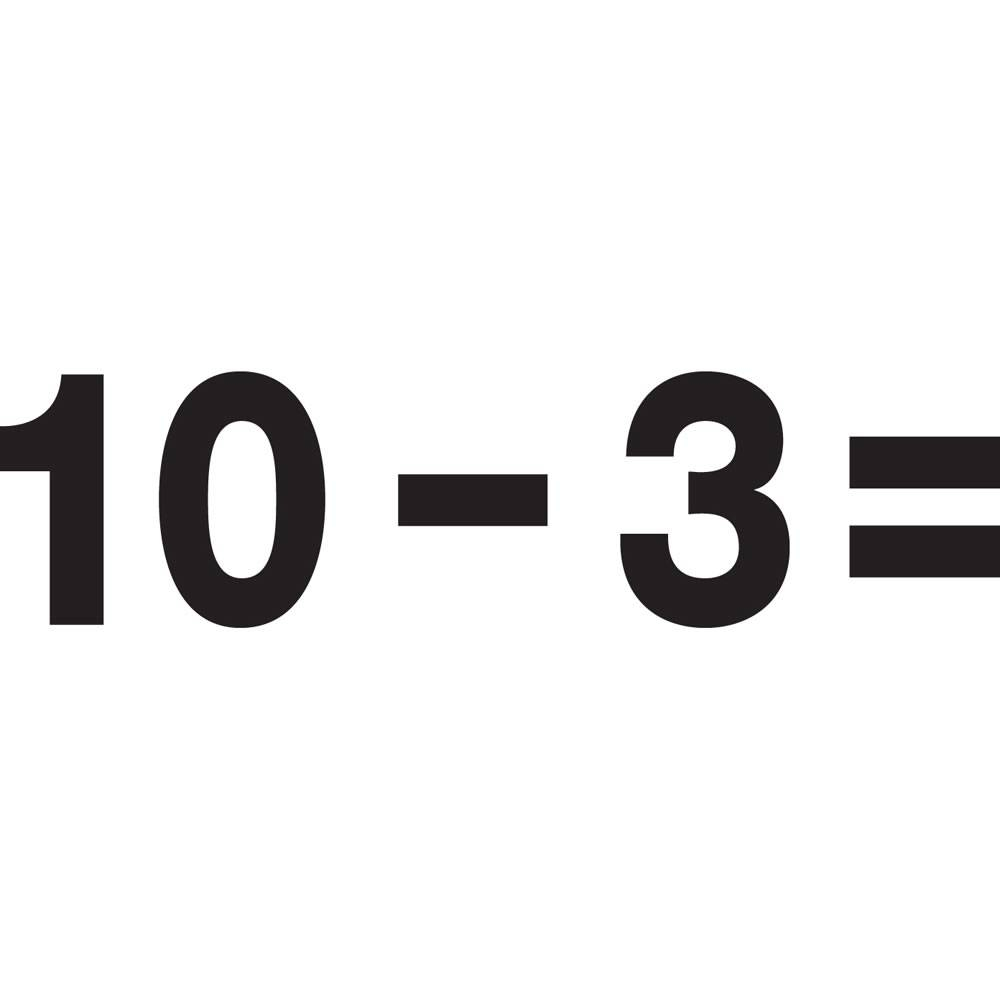 Flashcards, Subtraction Facts 0-9, Horizontal, 105 Cards