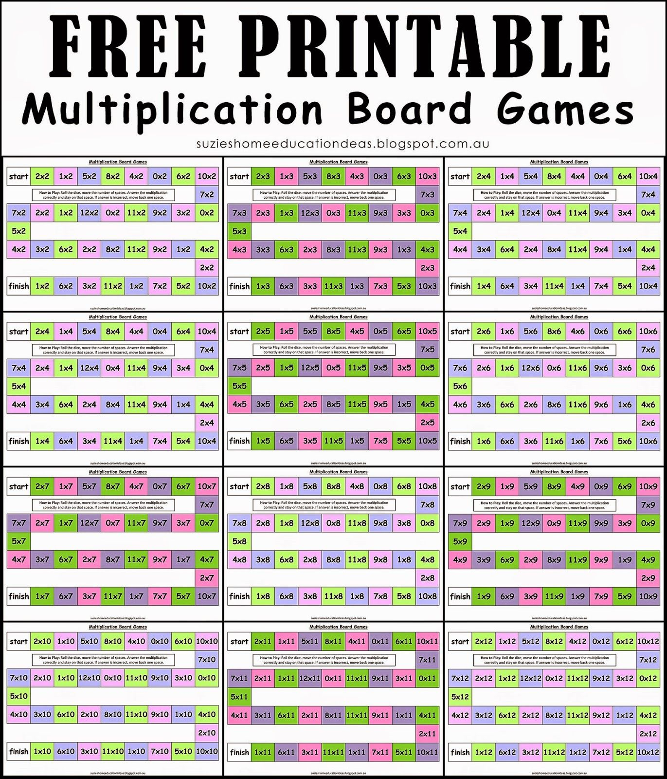 multiplication table games printable multiplication table games printable