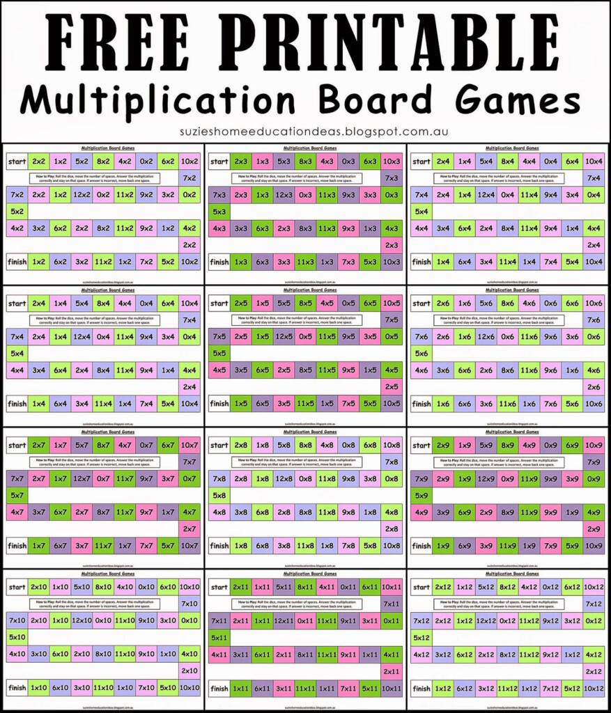 Free Multiplication Board Games | Multiplication, Learning Free Multiplication Board Games | Multiplication, Learning