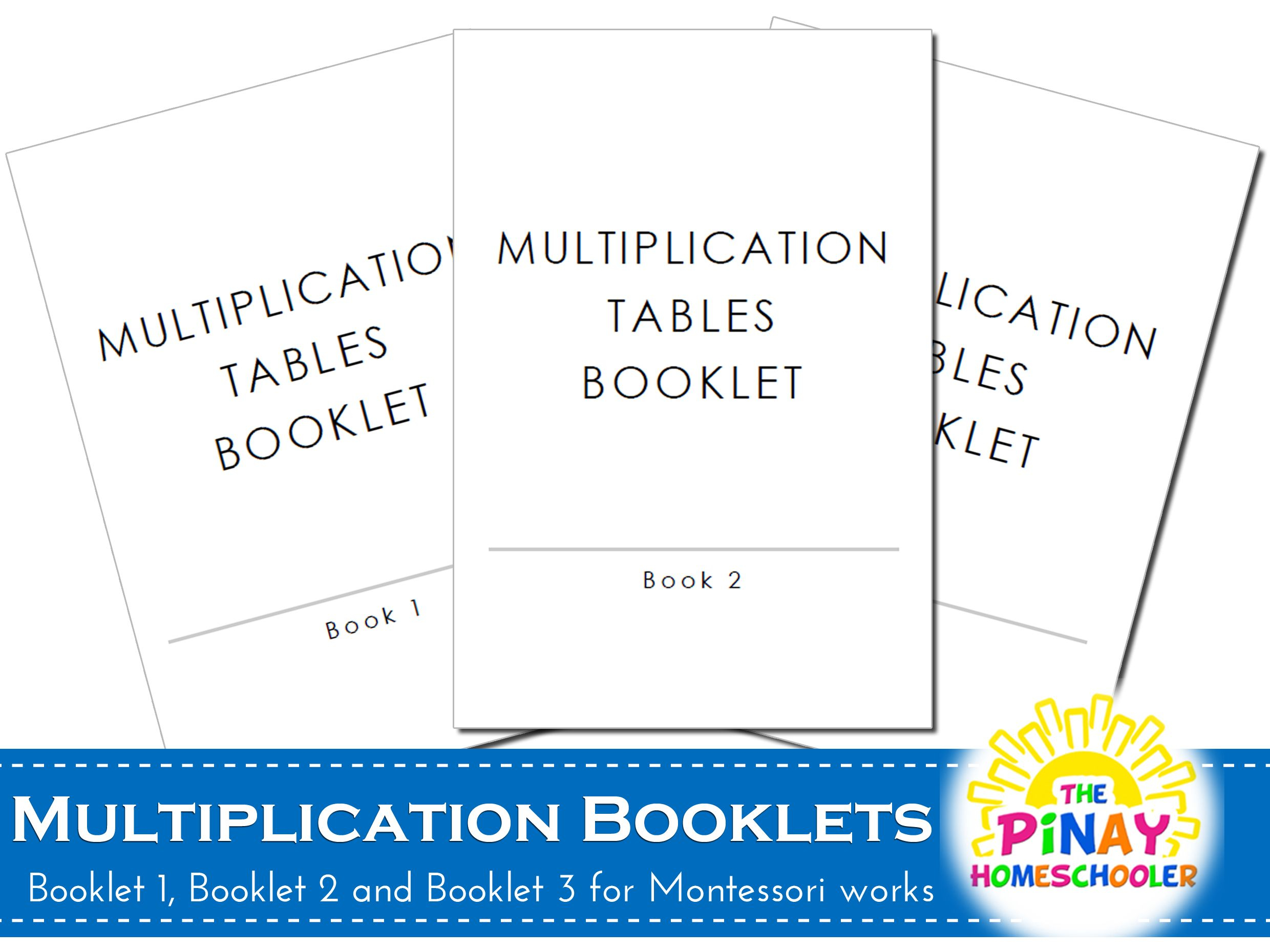 Free Multiplication Booklets | Montessori Math Activities