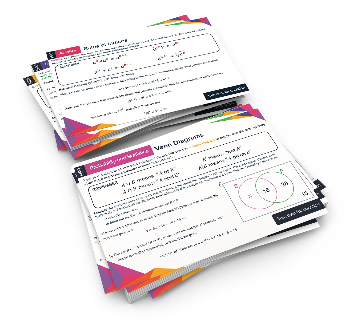 Gcse Maths Revision Cards