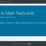Github   Ptyadana/django Web Flashcards: Simple Math