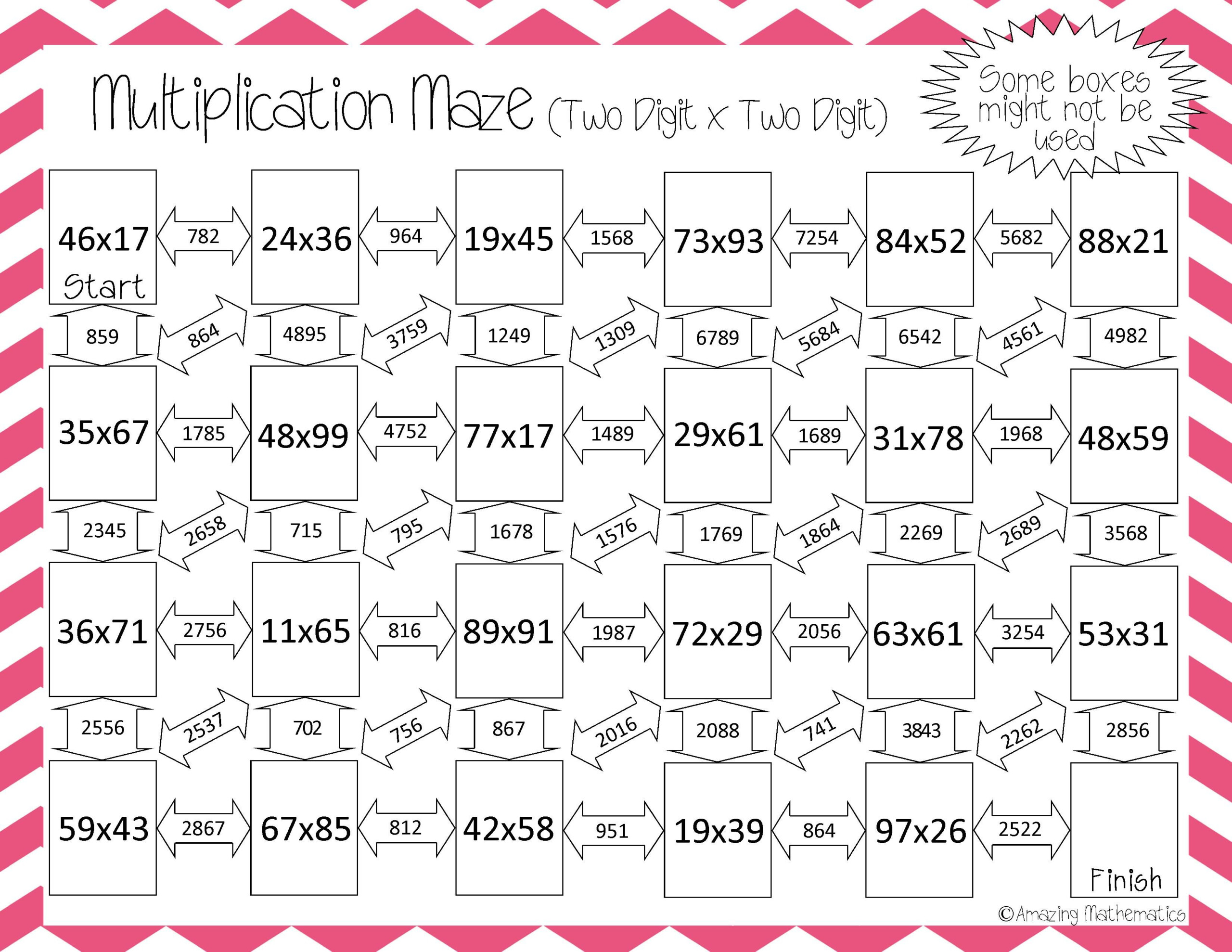 Great Way To Practice Two-Digittwo-Digit Multiplication