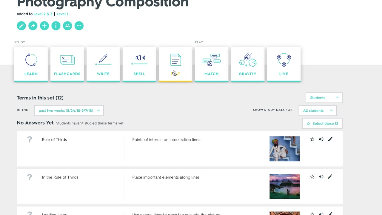 How To Set Up Quizlet For Multiple Choice