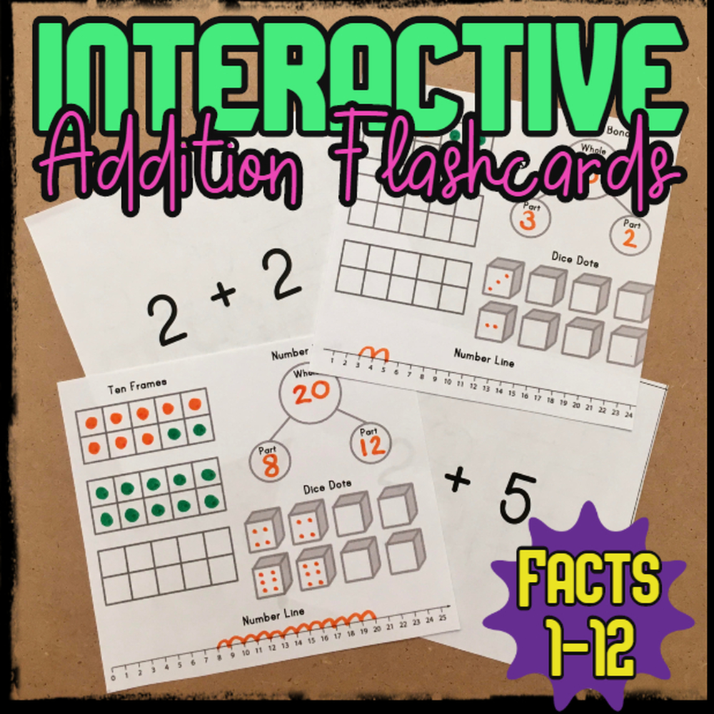 Interactive Addition Flashcards In 2020 | Addition