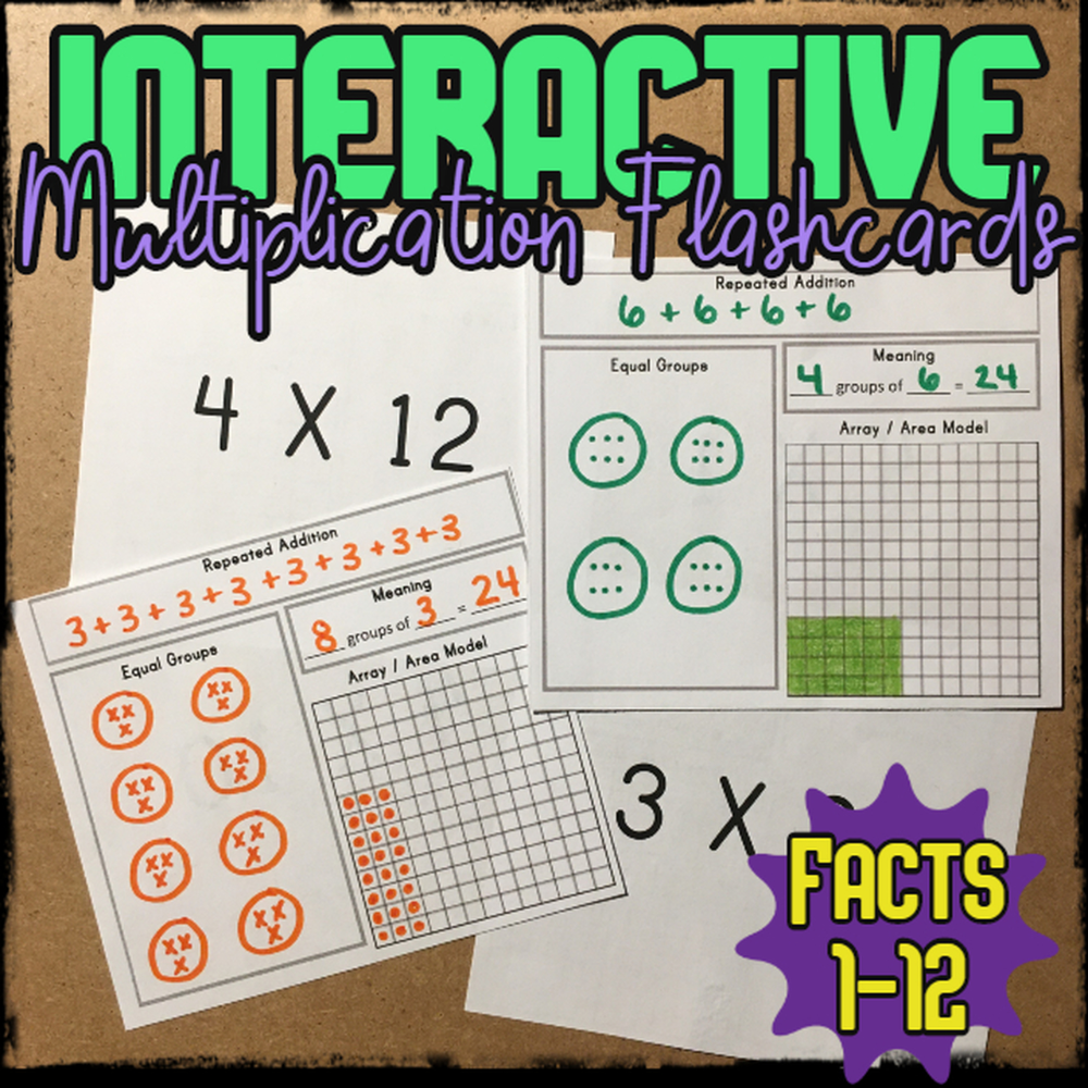 Interactive Multiplication Flashcards In 2020