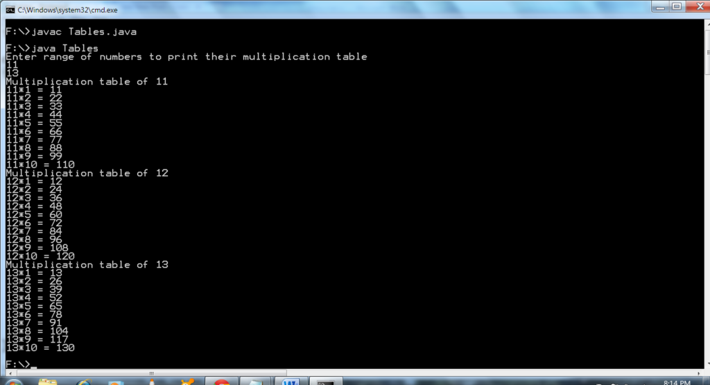 Java Program To Print Multiplication Table | Coderbuzz Java Program To Print Multiplication Table | Coderbuzz