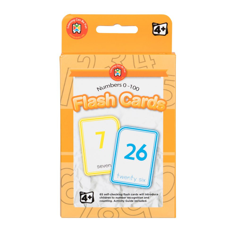 Learning Can Be Fun Flash Cards Numbers 0-100