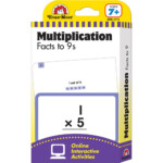 Learning Line: Multiplication Facts To 9S, Grades 2+ (Ages 7+)   Flashcards