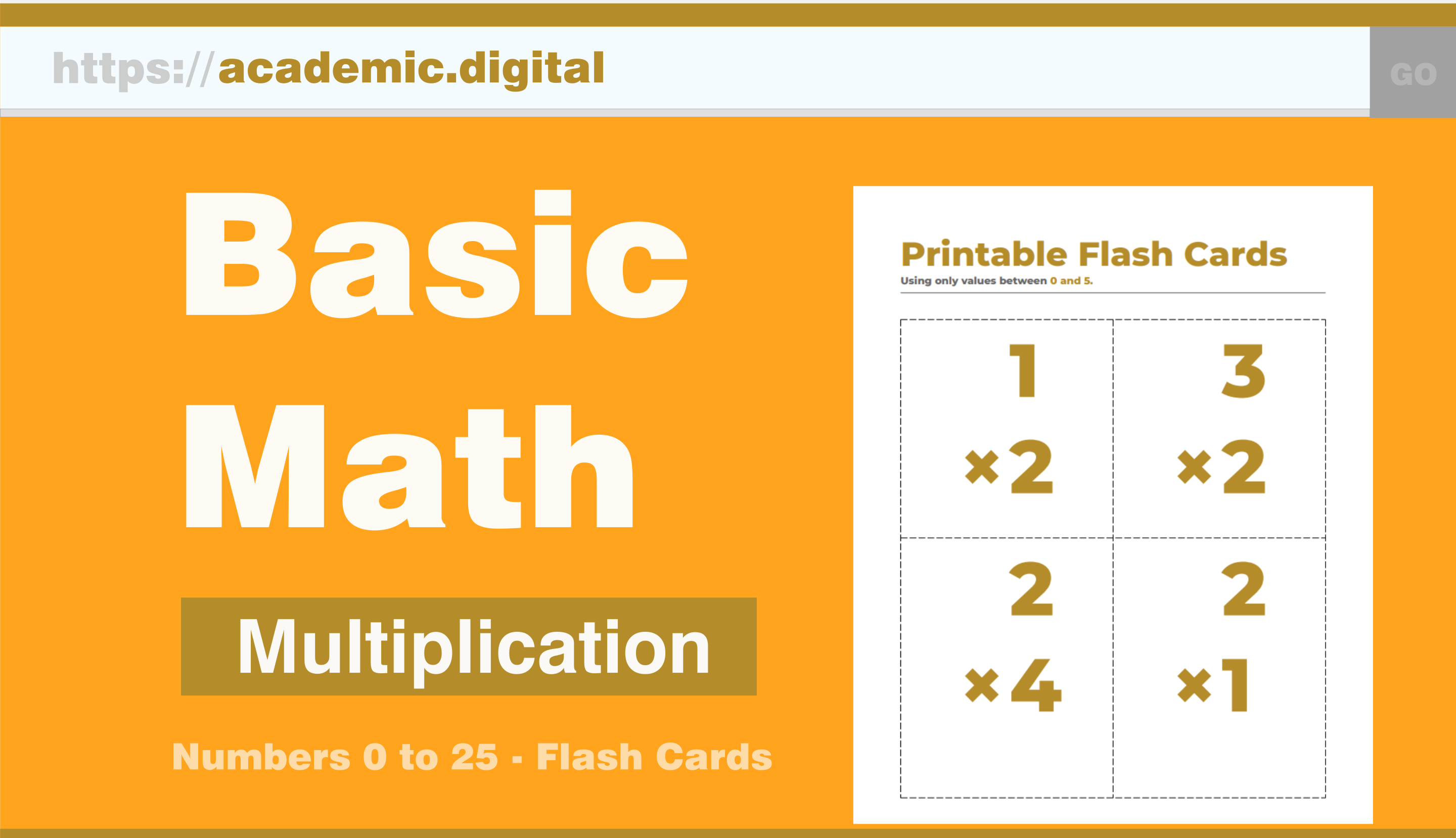 Math Flash Cards – Academic.digital