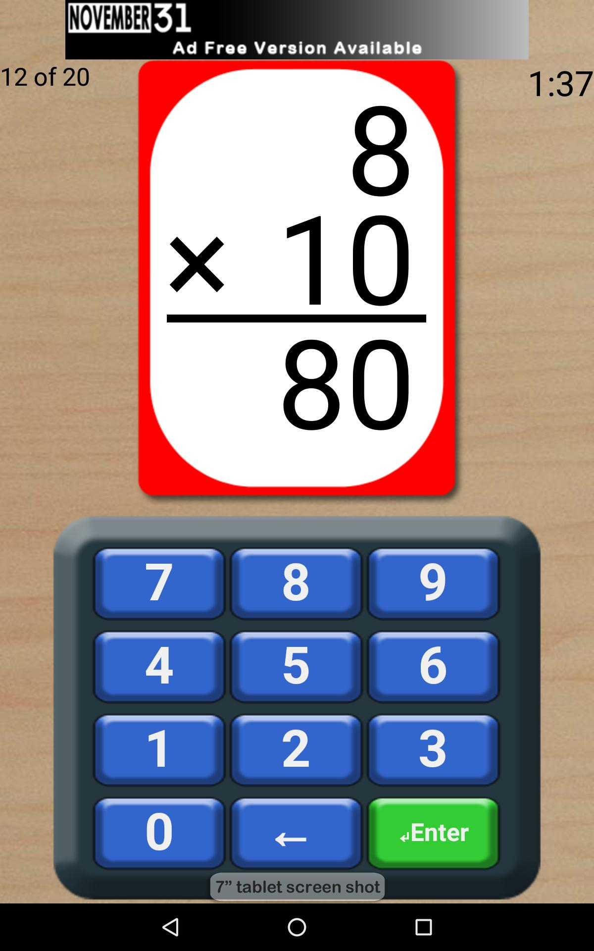 Math Flash Cards (Free) For Android - Apk Download