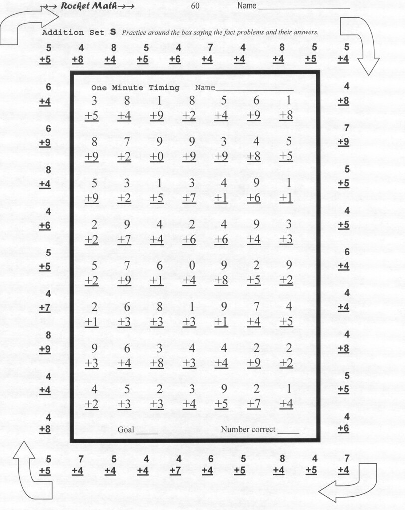 Math Worksheets For 4Th Grade | Rocket Math S R Ocket Math T Math Worksheets For 4Th Grade | Rocket Math S R Ocket Math T