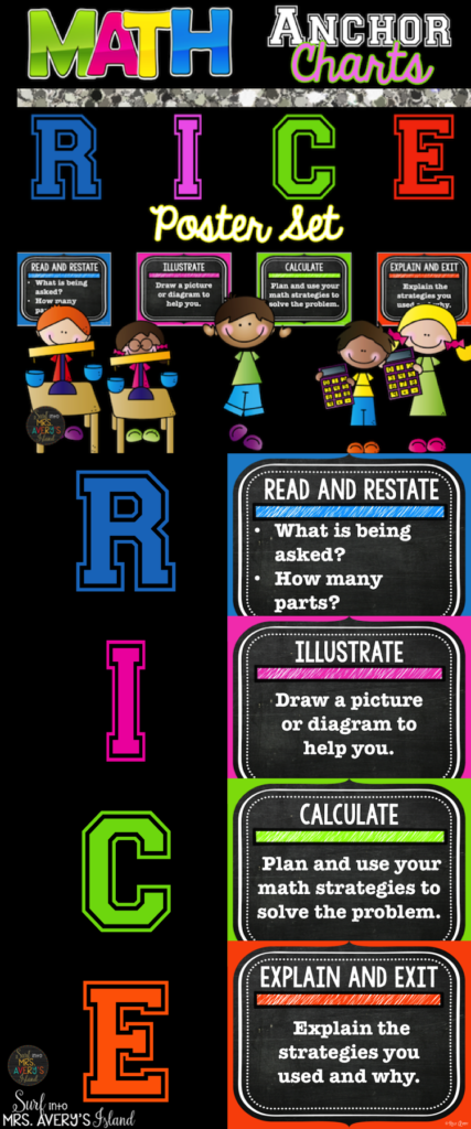 Mnemonic Math Anchor Charts Rice Will Help Your Students Mnemonic Math Anchor Charts Rice Will Help Your Students