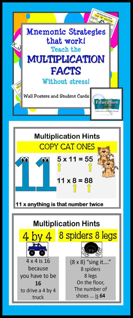 Mnemonic Strategies That Work: Teach Multiplication Facts Mnemonic Strategies That Work: Teach Multiplication Facts