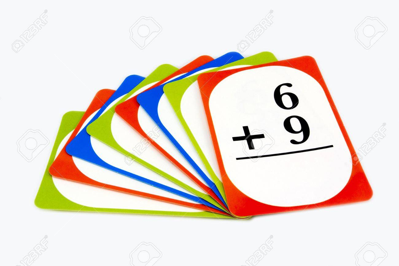 Multi-Colored Math Flash Cards
