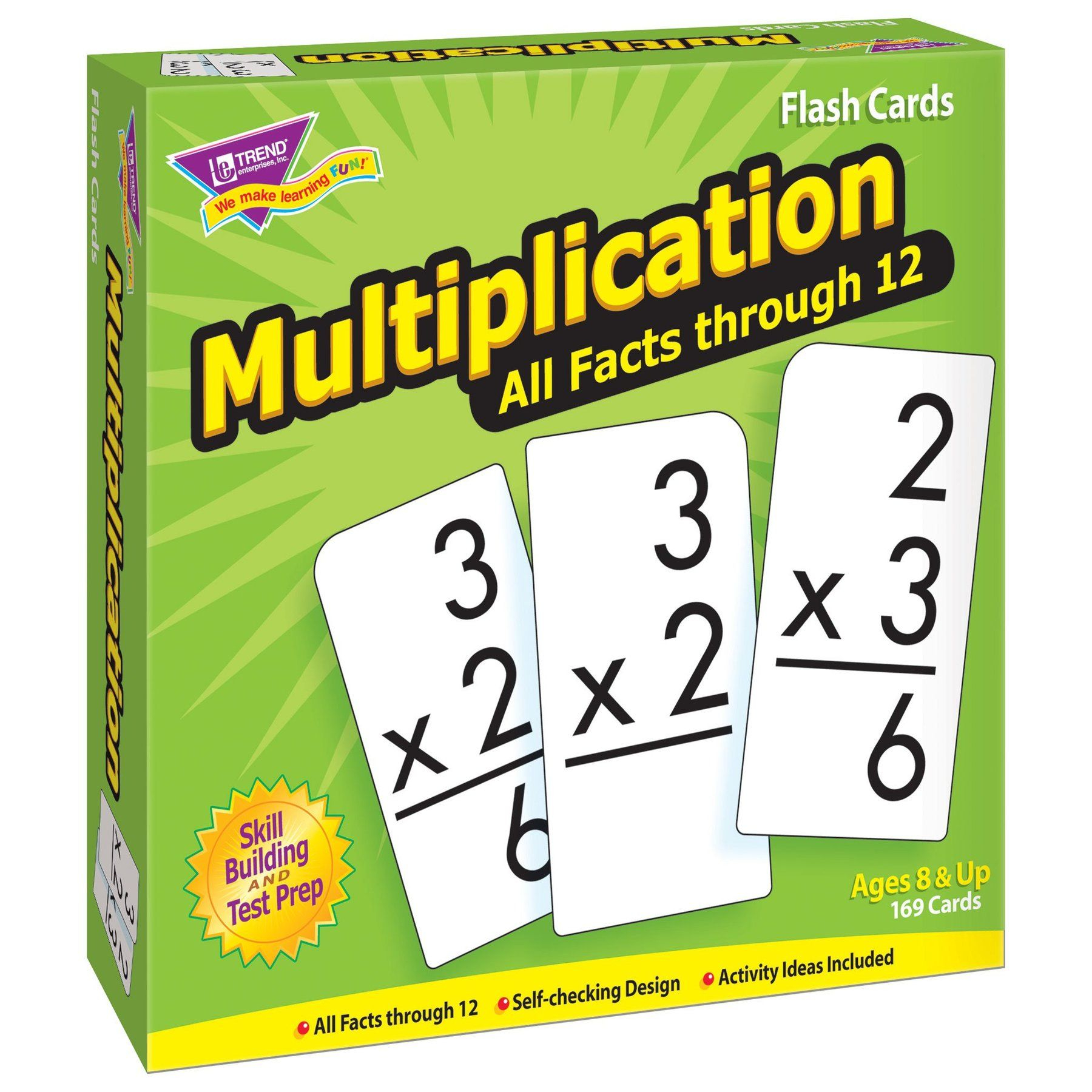 Multiplication 0-12 All Facts Skill Drill Flash Cards