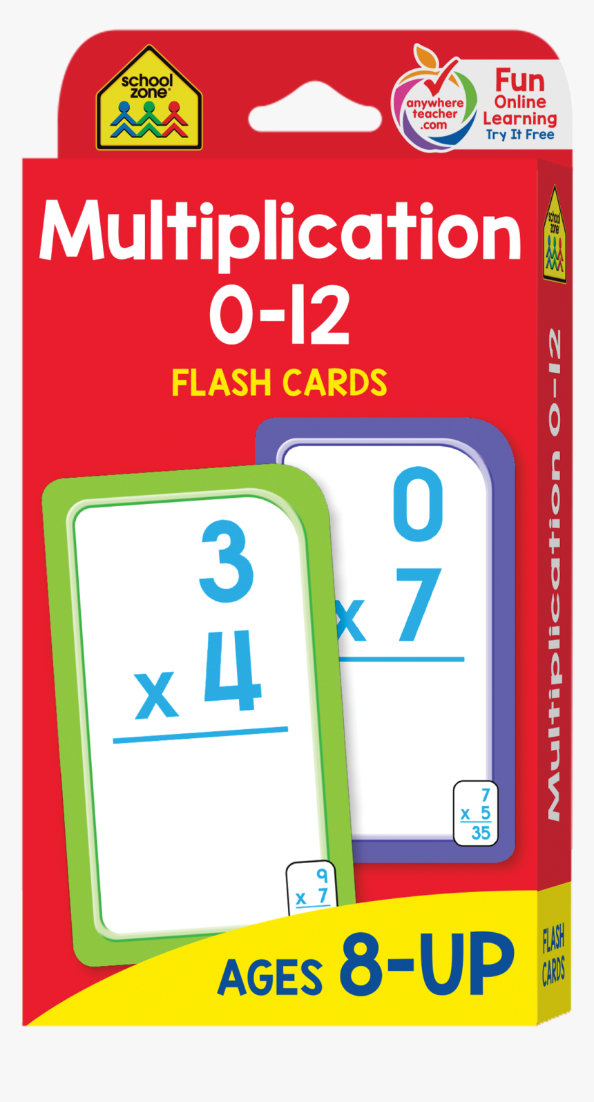 Multiplication 0-12 Flash Cards Will Make Math More
