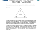 Multiplication And Dividion Triangle Flashcards