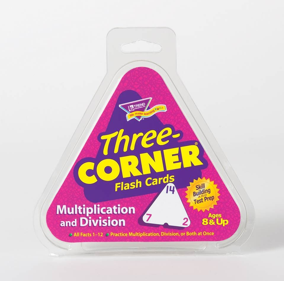 Multiplication And Division Three-Corner® Flash Cards