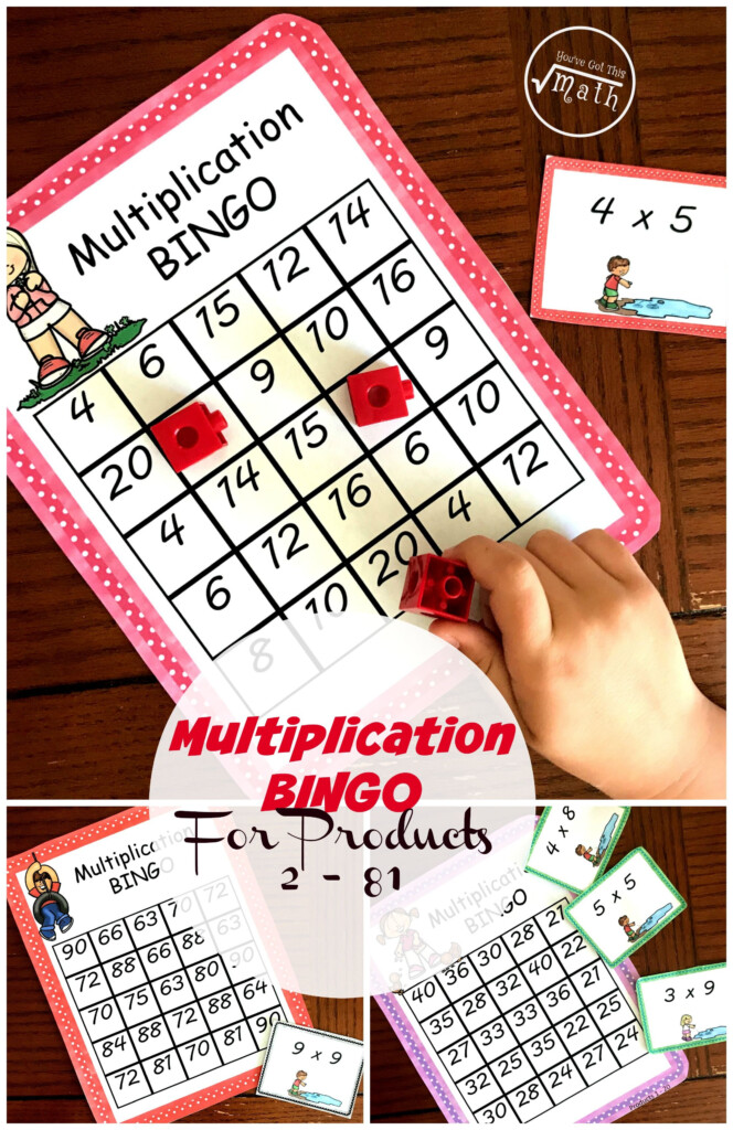 Multiplication Bingo A Fun Game To Practice Multiplication Multiplication Bingo A Fun Game To Practice Multiplication